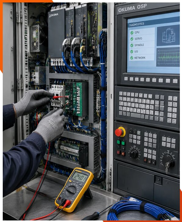 Ремонт систем ЧПУ Okuma OSP в Новороссийске